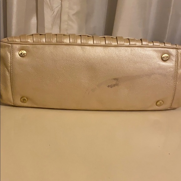 Cole Haan Beige Woven Leather Tote - Picture 7 of 8